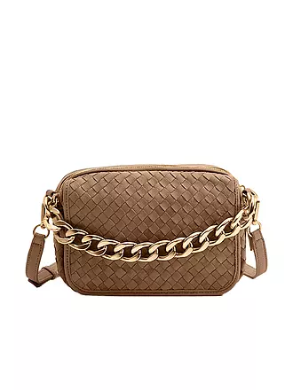 LES VISIONNAIRES | Bolso de cuero - Bolso bandolera EMILY WEAVE | beige